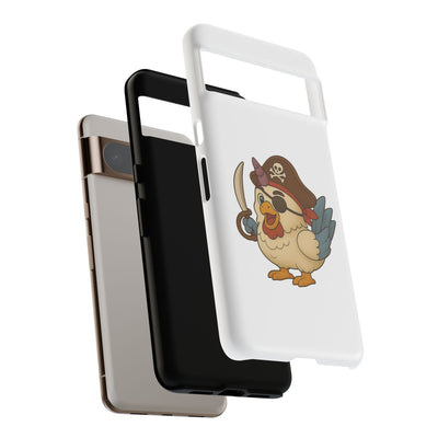 Pirate Chicken Phone Case | Fun Cartoon Cases for Kids, Unisex, Gifts for Gamers, Novelty Accessories, Adventure Theme