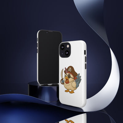 Pirate Chicken Phone Case | Fun Cartoon Cases for Kids, Unisex, Gifts for Gamers, Novelty Accessories, Adventure Theme