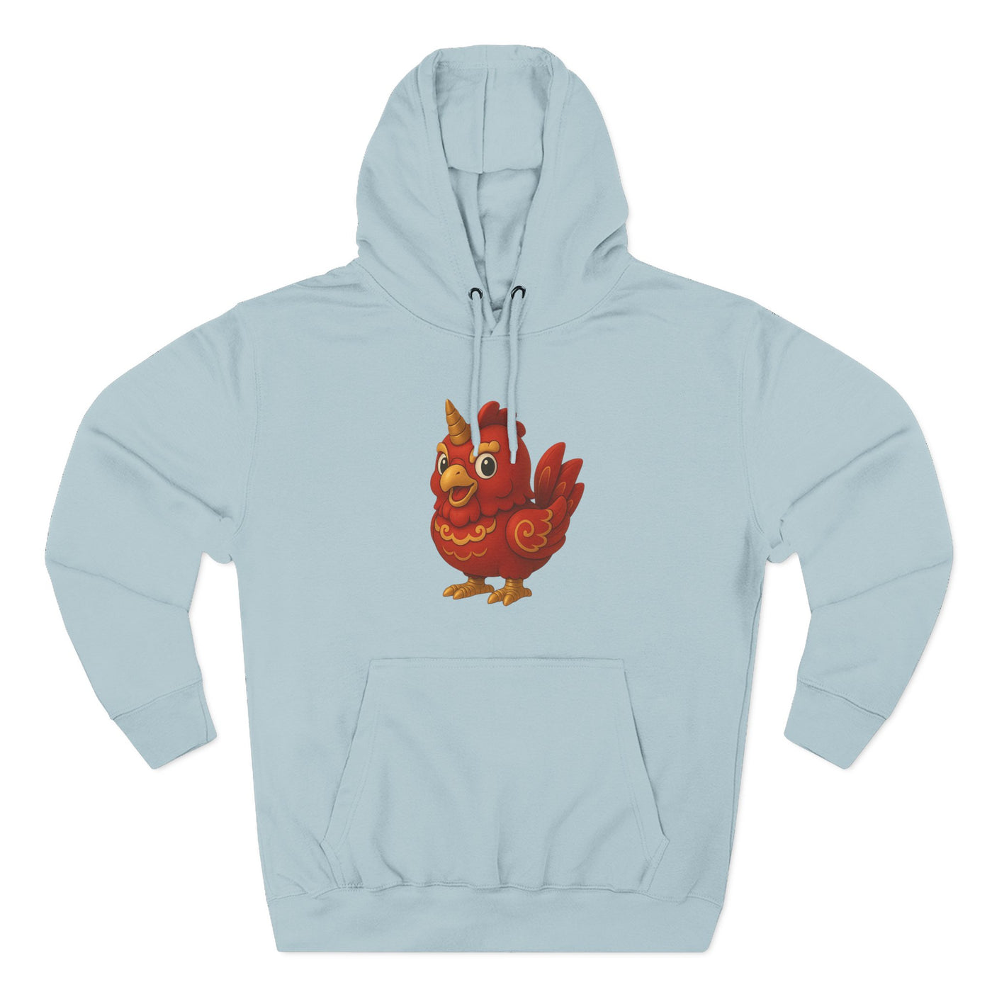 Three-Panel Fleece Hoodie