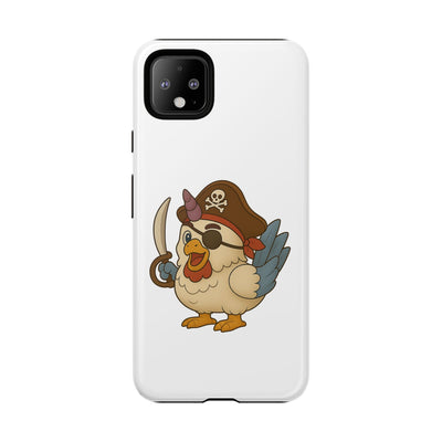 Pirate Chicken Phone Case | Fun Cartoon Cases for Kids, Unisex, Gifts for Gamers, Novelty Accessories, Adventure Theme