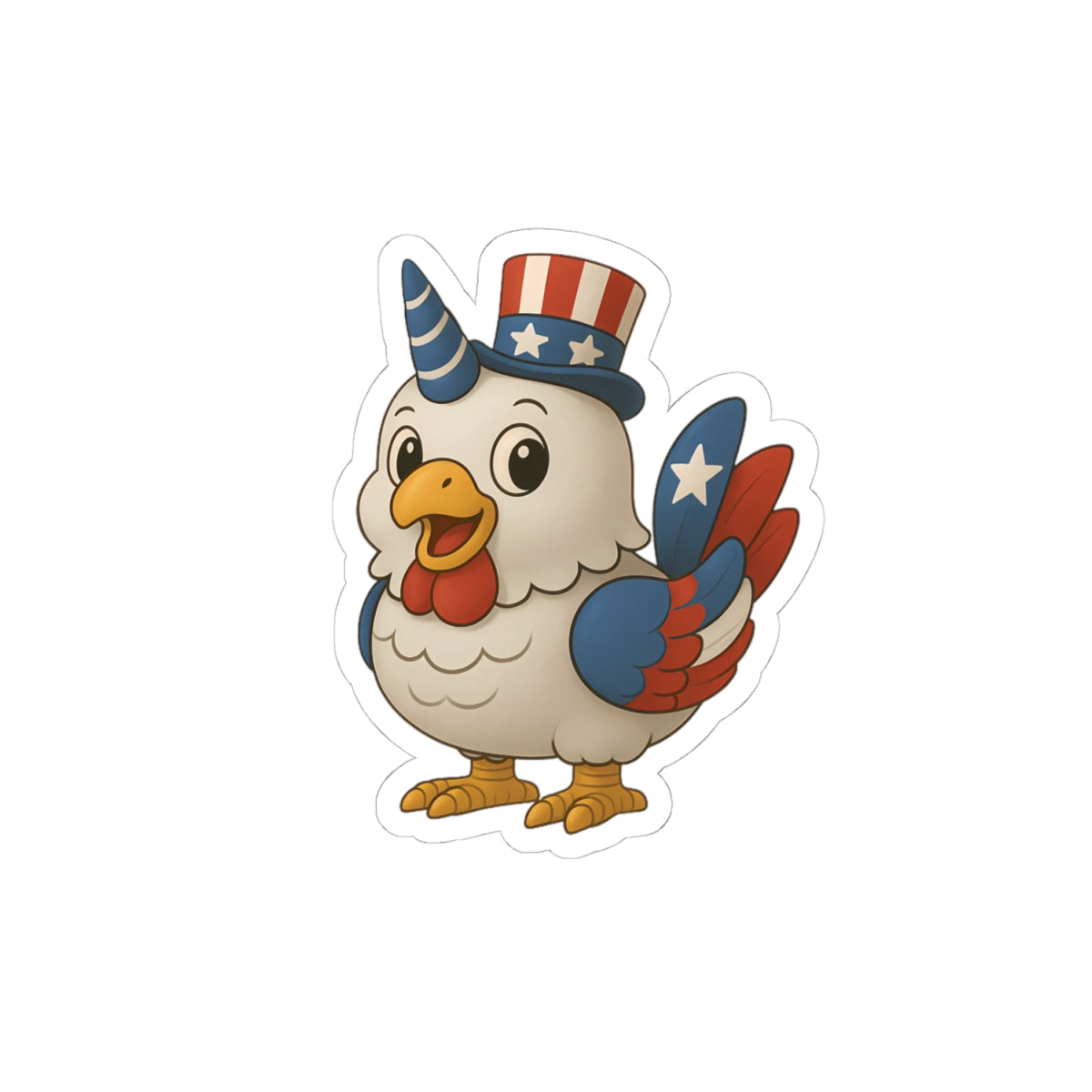 Patriotic Bird Stickers, Fun July 4th Decor, USA Themed Decals, Cute Laptop Stickers, Independence Day Gifts