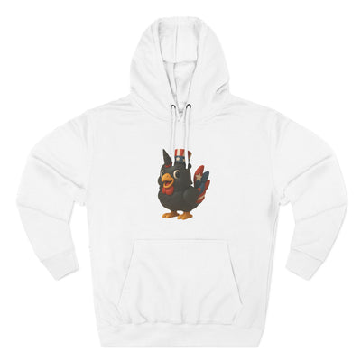Humorous Fleece Hoodie with Quirky Chicken Design, Cozy Winter Wear, Perfect Gift for Chicken Lovers, Funny Animal Hoodie, Casual Sweatshirt