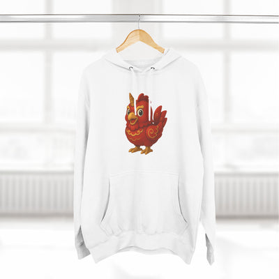 Three-Panel Fleece Hoodie