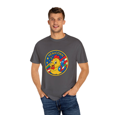 Henicorn Graphic T-Shirt, Funny Gift, Unisex Casual Tee, Quirky Apparel, Chicken Lover Shirt, Celebrate Uniqueness