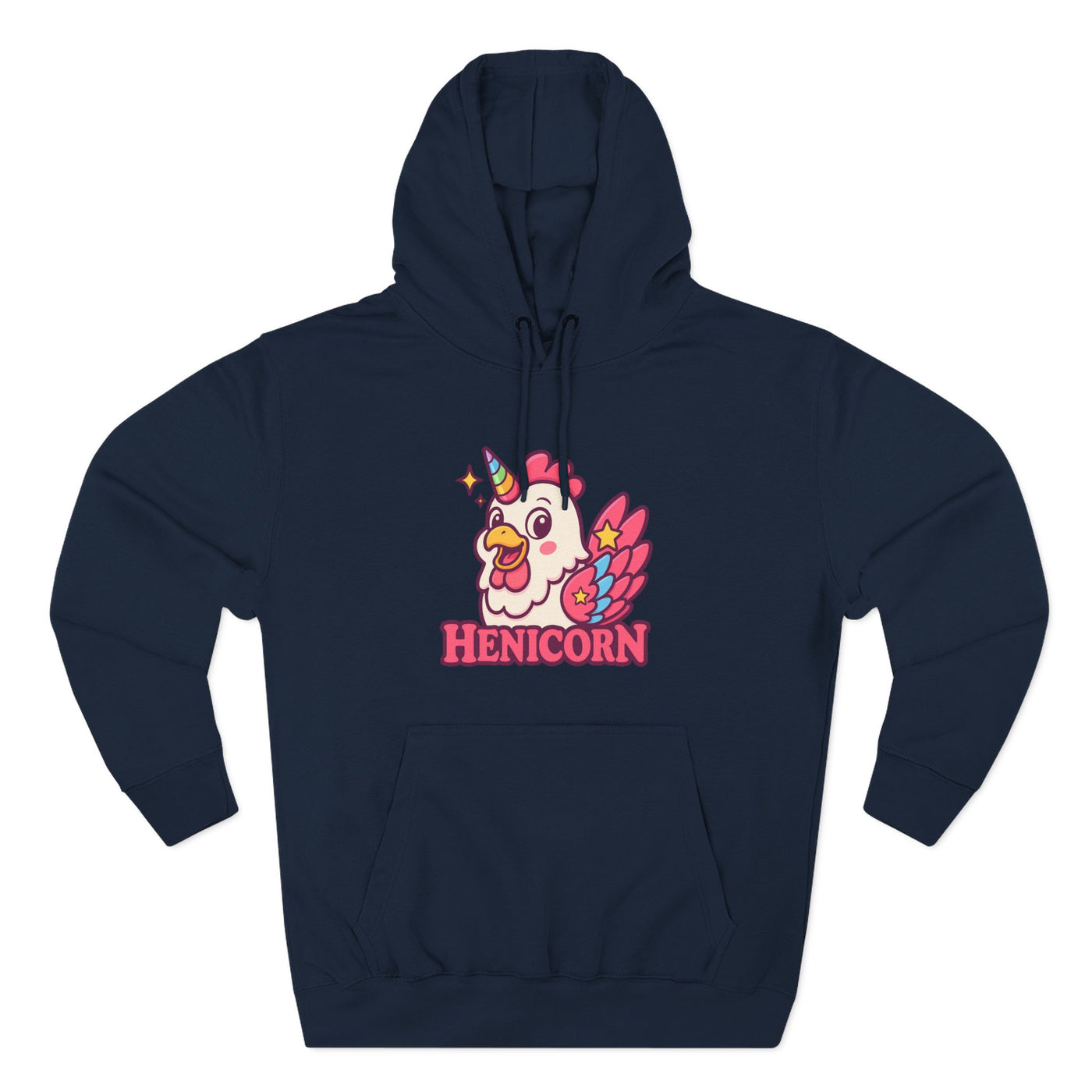Henicorn Graphic Hoodie, Cute Fleece Sweatshirt, Unique Animal Hoodie, Gift for Animal Lovers, Cozy Graphic Apparel, Fun Unicorn Hoodie