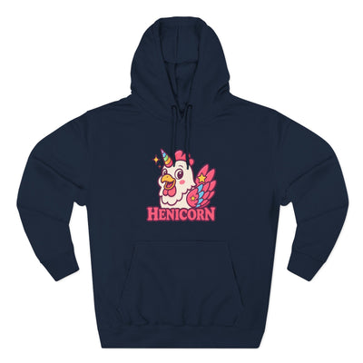 Henicorn Graphic Hoodie, Cute Fleece Sweatshirt, Unique Animal Hoodie, Gift for Animal Lovers, Cozy Graphic Apparel, Fun Unicorn Hoodie
