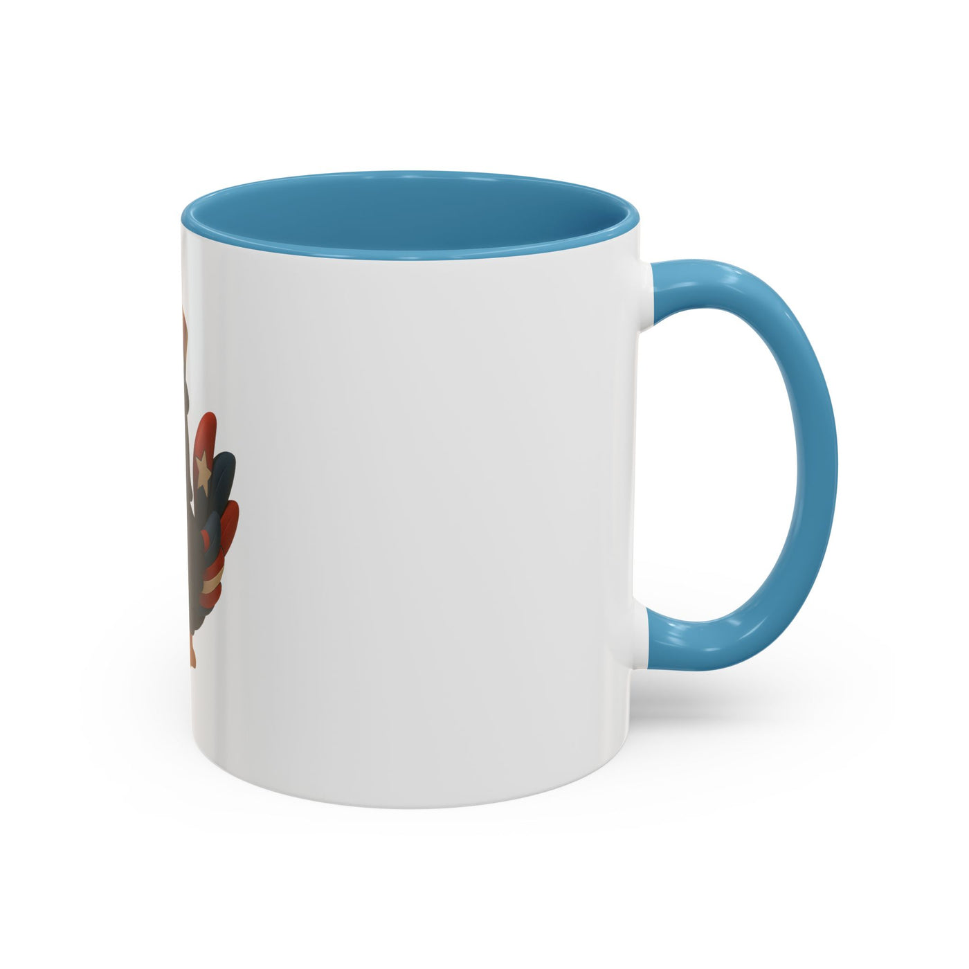 Patriotic Cartoon Coffee Mug, Fun Mug for Independence Day, Cute Gift for Animal Lovers, Thanksgiving, Cheerful Drinkware