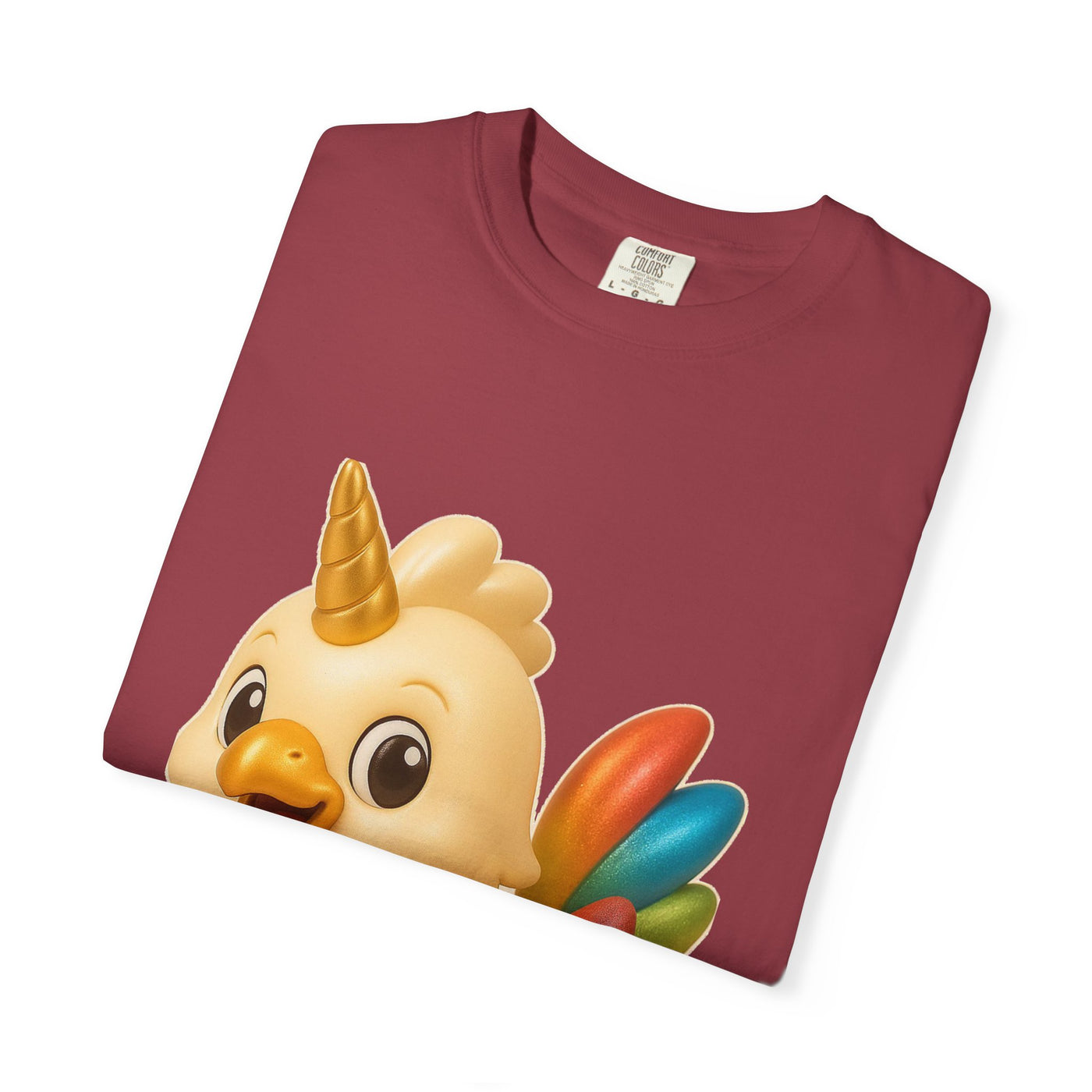 Whimsical Animal T-Shirt, Cute Unicorn Chicken Tee, Fun Gift for Kids & Adults, Casual Wear, Playful Graphic Top, Summer Apparel