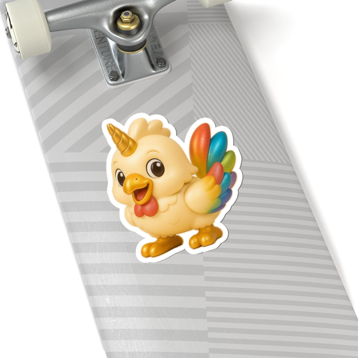 Adorable Unicorn Chicken Kiss-Cut Stickers, Cute Decals for Laptops, Journals, Kids Rooms, Birthday Gifts, Fun Decor