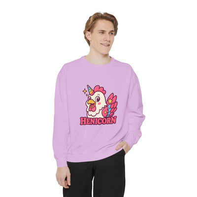 Henicorn Unisex Sweatshirt, Cute Sweater for Animal Lovers, Cozy Gift for Birthdays, Funny Chicken Apparel, Trendy Comfortable Wear
