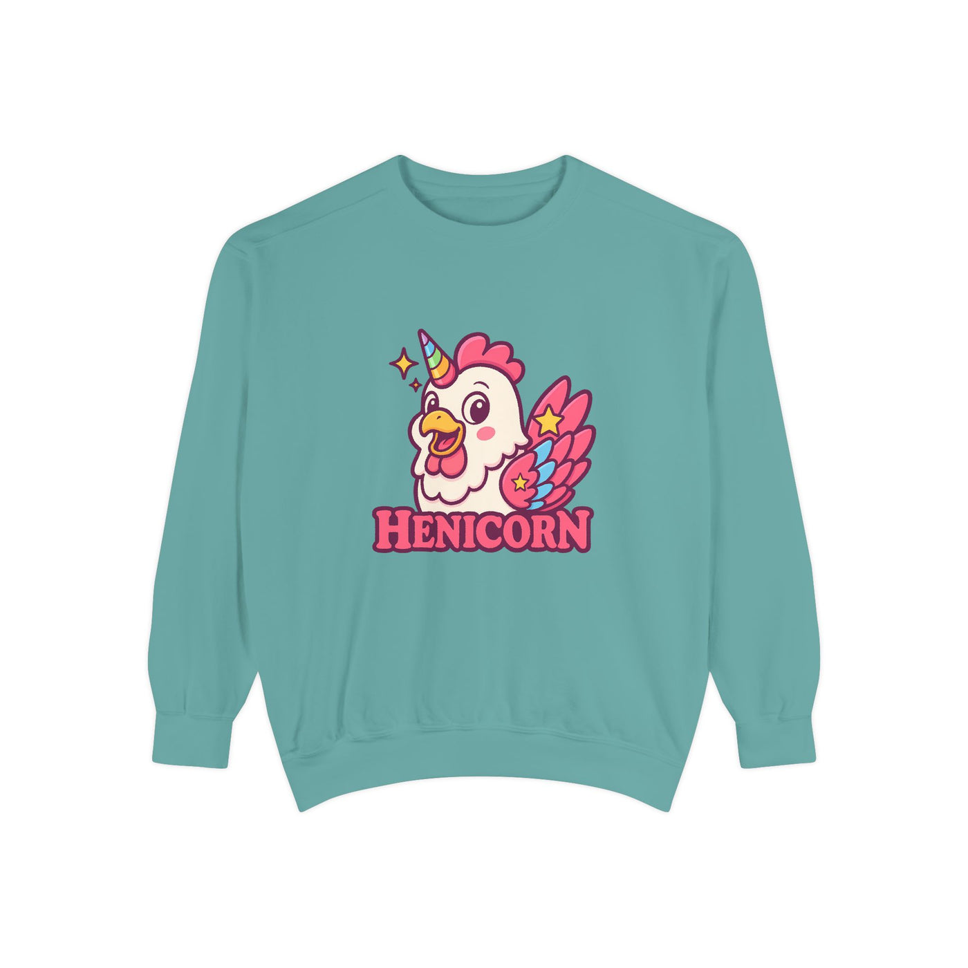 Henicorn Unisex Sweatshirt, Cute Sweater for Animal Lovers, Cozy Gift for Birthdays, Funny Chicken Apparel, Trendy Comfortable Wear