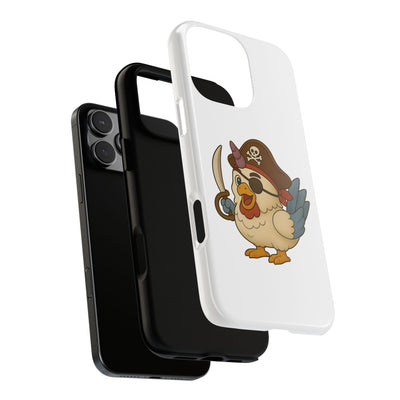 Pirate Chicken Phone Case | Fun Cartoon Cases for Kids, Unisex, Gifts for Gamers, Novelty Accessories, Adventure Theme