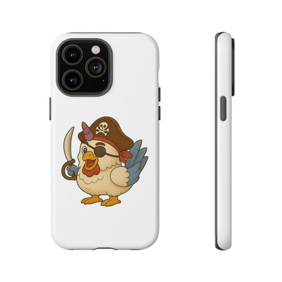 Pirate Chicken Phone Case | Fun Cartoon Cases for Kids, Unisex, Gifts for Gamers, Novelty Accessories, Adventure Theme