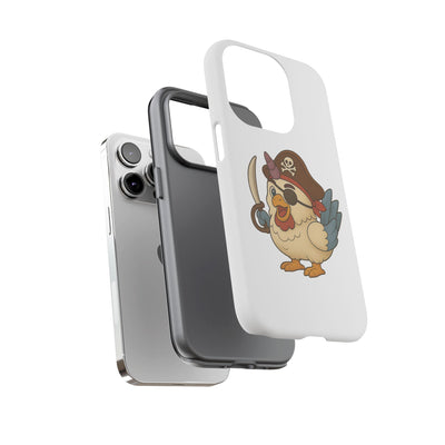 Pirate Chicken Phone Case | Fun Cartoon Cases for Kids, Unisex, Gifts for Gamers, Novelty Accessories, Adventure Theme