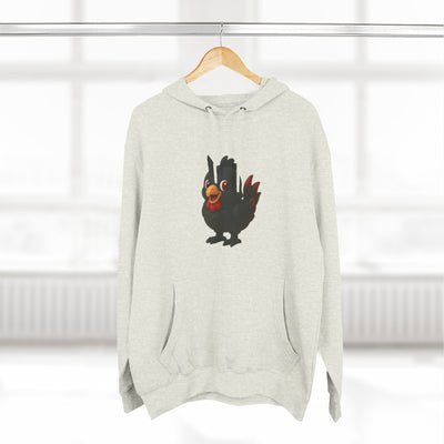 Playful Chicken Fleece Hoodie - Cozy Sweatshirt for Animal Lovers, Gift for Birthdays, Halloween, Casual Wear, Fun Style
