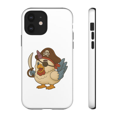 Pirate Chicken Phone Case | Fun Cartoon Cases for Kids, Unisex, Gifts for Gamers, Novelty Accessories, Adventure Theme