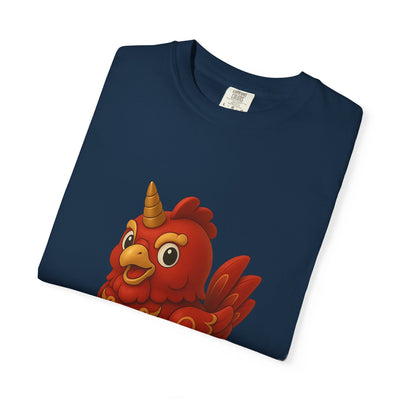 Charming Cartoon Bird Tee, Unisex T-Shirt, Cute Graphic Shirt, Fun Casual Wear, Perfect Gift for Bird Lovers