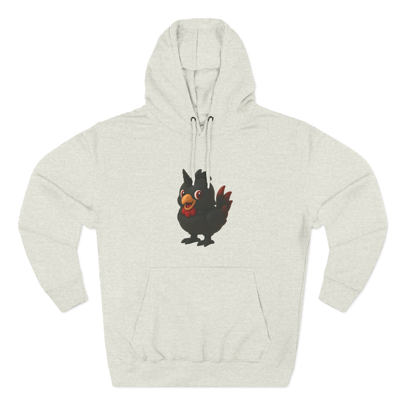 Playful Chicken Fleece Hoodie - Cozy Sweatshirt for Animal Lovers, Gift for Birthdays, Halloween, Casual Wear, Fun Style