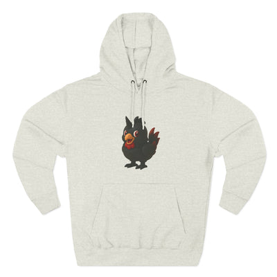 Playful Chicken Fleece Hoodie - Cozy Sweatshirt for Animal Lovers, Gift for Birthdays, Halloween, Casual Wear, Fun Style