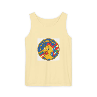 Henicorn Unisex Tank Top - Fun Graphic Tee for Summer, Gifts for Chicken Lovers, Festival Wear, Casual Wear, Unique Fashion