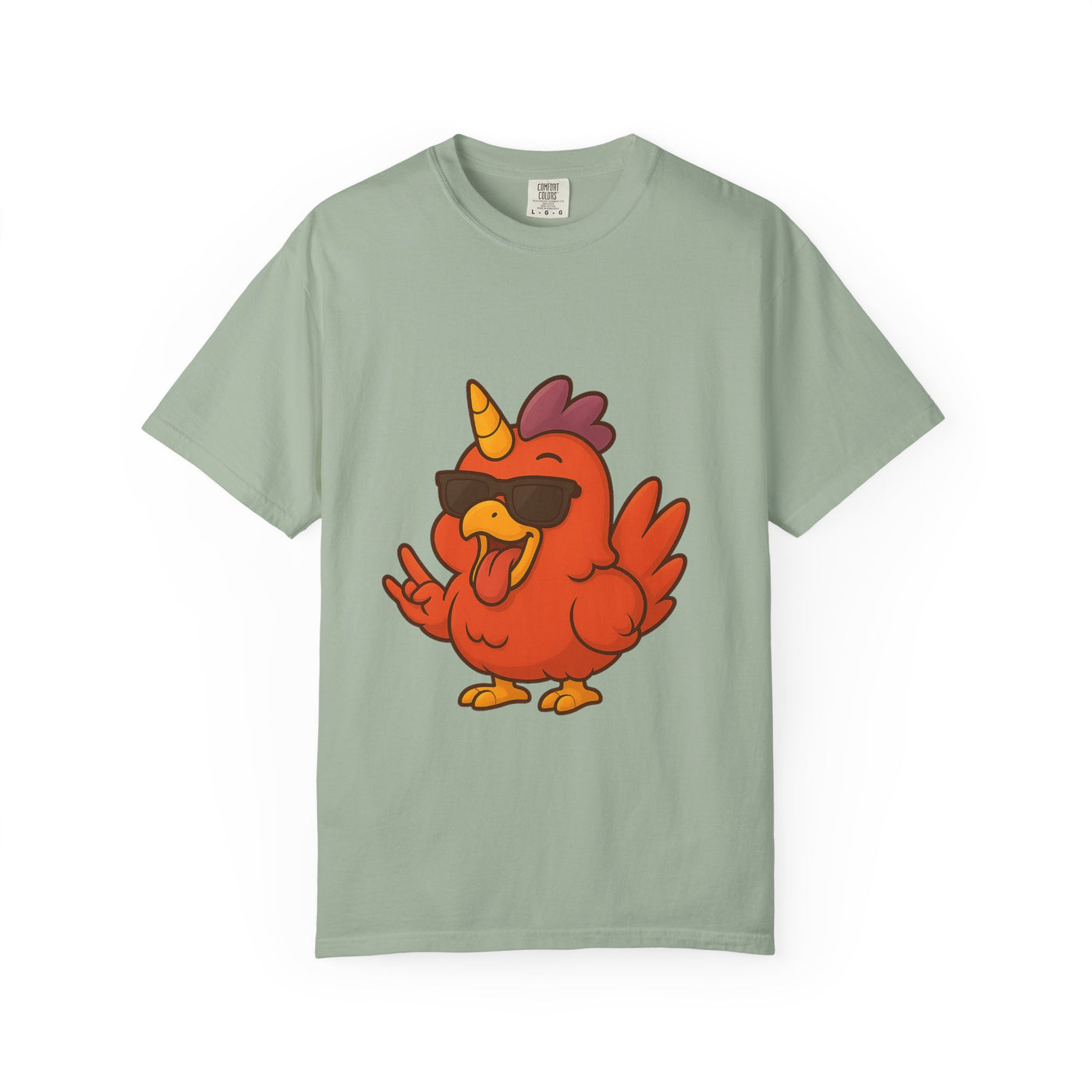 Cool Chicken Unicorn Graphic T-Shirt, Fun Tee for Animal Lovers, Summer Casual Wear, Gift for Birthdays, Festive Celebrations