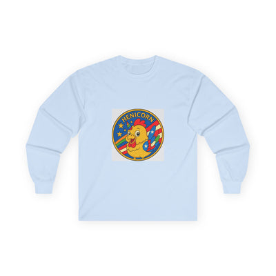 Henicorn Long Sleeve Tee, Cute Funny Tee, Gift for Chicken Lovers, Fun Casual Wear, Unisex Humor Top