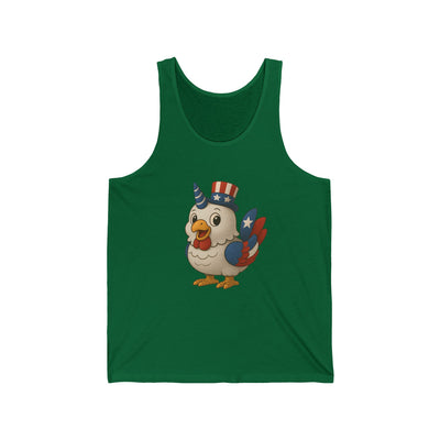 Patriotic Tank Top, Unisex Jersey Tank, Fourth of July Shirt, Summer Outfit, BBQ Party Apparel, Independence Day Gift