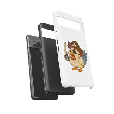 Pirate Chicken Phone Case | Fun Cartoon Cases for Kids, Unisex, Gifts for Gamers, Novelty Accessories, Adventure Theme