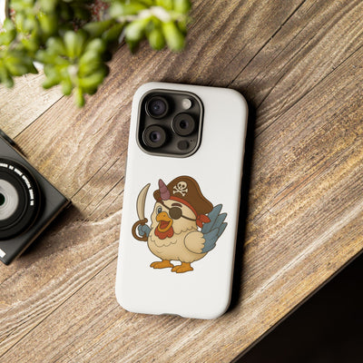 Pirate Chicken Phone Case | Fun Cartoon Cases for Kids, Unisex, Gifts for Gamers, Novelty Accessories, Adventure Theme