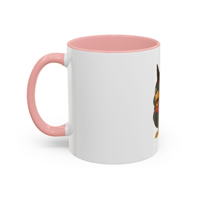 Patriotic Cartoon Coffee Mug, Fun Mug for Independence Day, Cute Gift for Animal Lovers, Thanksgiving, Cheerful Drinkware