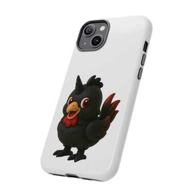 Cute Cartoon Bird Phone Case, Tough Phone Cover, Unique Gift for Bird Lovers, Fun Accessories for Kids, Christmas Present