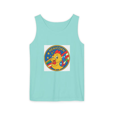 Henicorn Unisex Tank Top - Fun Graphic Tee for Summer, Gifts for Chicken Lovers, Festival Wear, Casual Wear, Unique Fashion