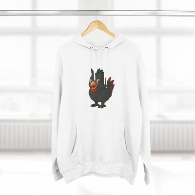Playful Chicken Fleece Hoodie - Cozy Sweatshirt for Animal Lovers, Gift for Birthdays, Halloween, Casual Wear, Fun Style