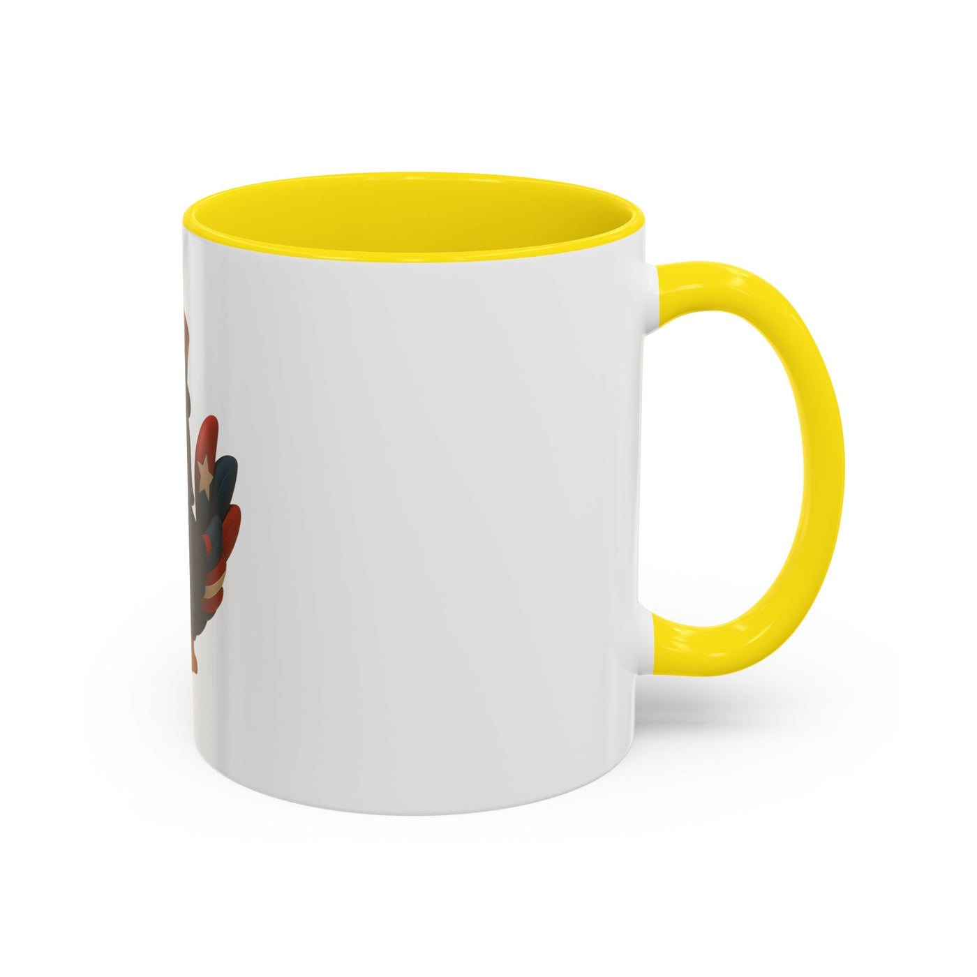 Patriotic Cartoon Coffee Mug, Fun Mug for Independence Day, Cute Gift for Animal Lovers, Thanksgiving, Cheerful Drinkware