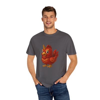 Charming Cartoon Bird Tee, Unisex T-Shirt, Cute Graphic Shirt, Fun Casual Wear, Perfect Gift for Bird Lovers