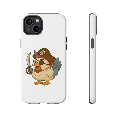 Pirate Chicken Phone Case | Fun Cartoon Cases for Kids, Unisex, Gifts for Gamers, Novelty Accessories, Adventure Theme